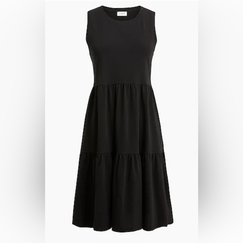 NWT Sleeveless knit tiered mini dress